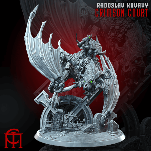 More information about "Vampire Lord on Zombie Dragon Proxy for Age of Sigmar & Vampire Counts | Radoslav Krvavy"